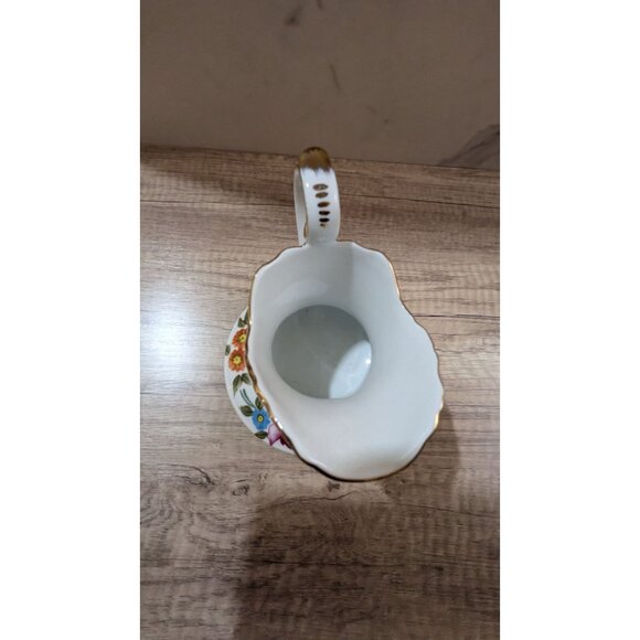 Royal Danube, Small Pitcher with Floral Design, Gold Trim, cottage tea party - Picture 6 of 10